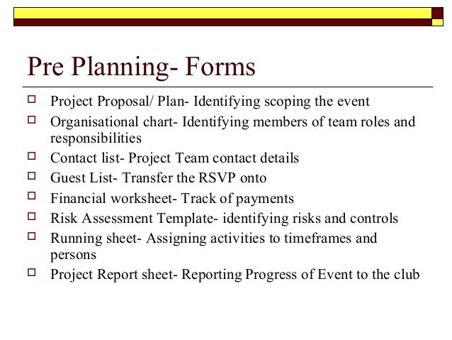 events management business plan